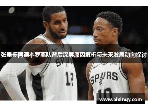 张呈栋阿德本罗离队背后深层原因解析与未来发展动向探讨
